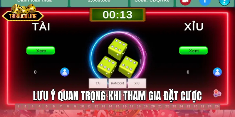 Lưu ý quan trọng khi tham gia đặt cược