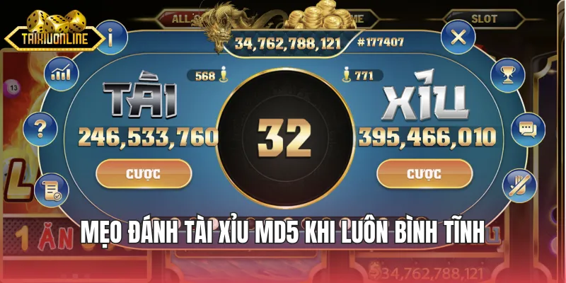 Mẹo đánh tài xỉu MD5 khi luôn bình tĩnh trước mọi tình huống 